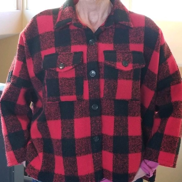 Cozy plaid jacket - Picture 2 of 4